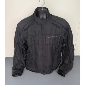 Frank Thomas Men's Motorcycle Jacket Black Size Large Outdoor Padded